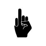vector illustration icon of Finger Glyph