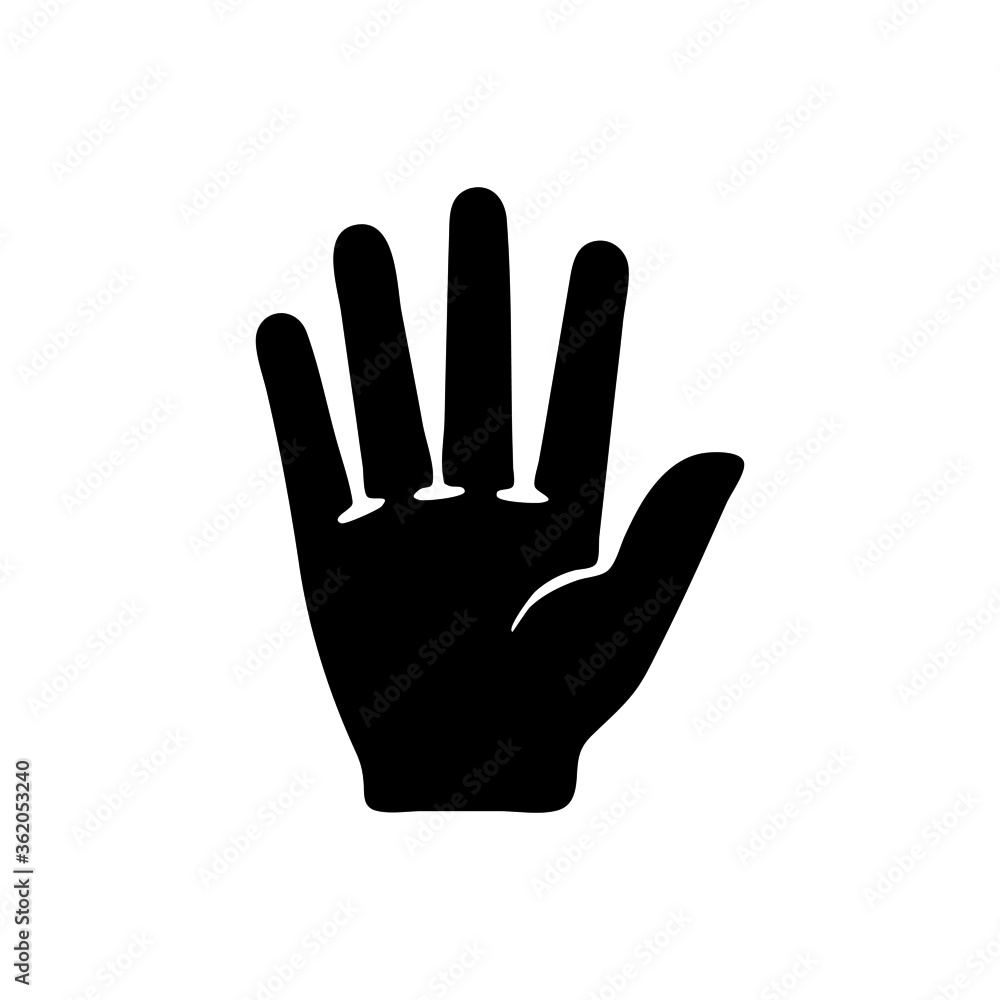 vector illustration icon of Finger Glyph vector illustration icon of Finger Glyph