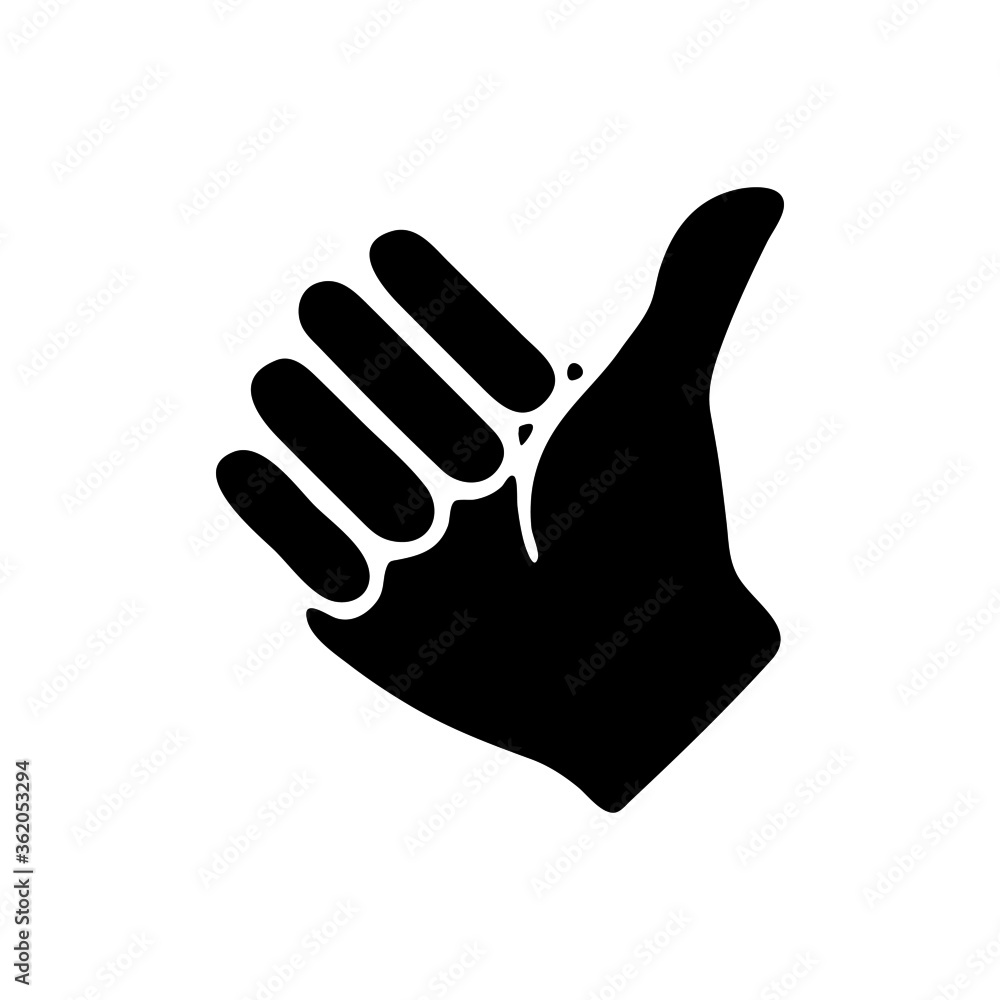 vector illustration icon of Finger Glyph vector illustration icon of Finger Glyph