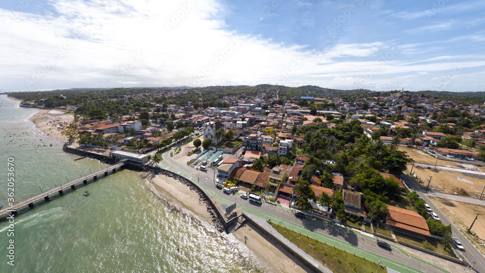 Imagem Panorâmica de Mar Grande, municipio de Vera Cruz, Ilha de Itaparica, Bahia