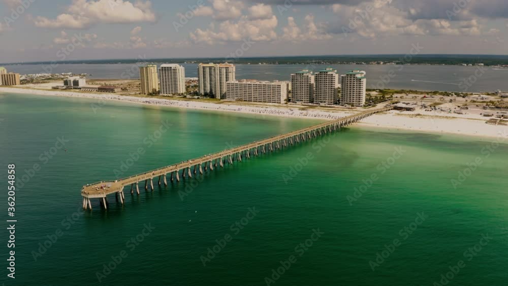 The Navarre Beach Pier in the Florida Panhandle. The Navarre Beach Pier in the Florida Panhandle.