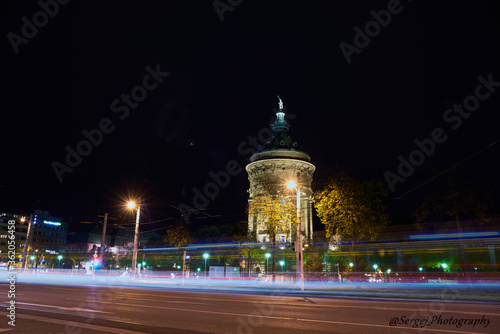 Obraz na płótnie mannheim city in the night