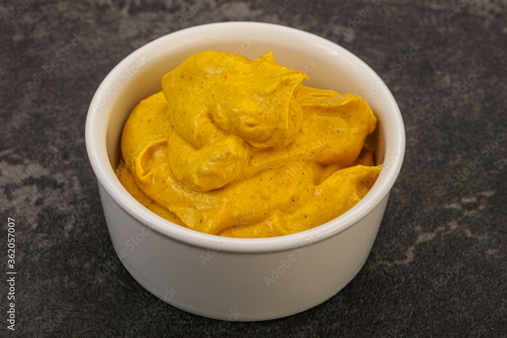 Asian Curry sauce in the bowl