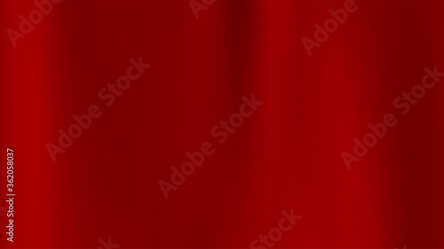 Beautiful red silk cloth. Luxury red satin smooth fabric background. Luxury vector cloth background for celebration, ceremony, event invitation card or advertising poster. Colorful vector illustration