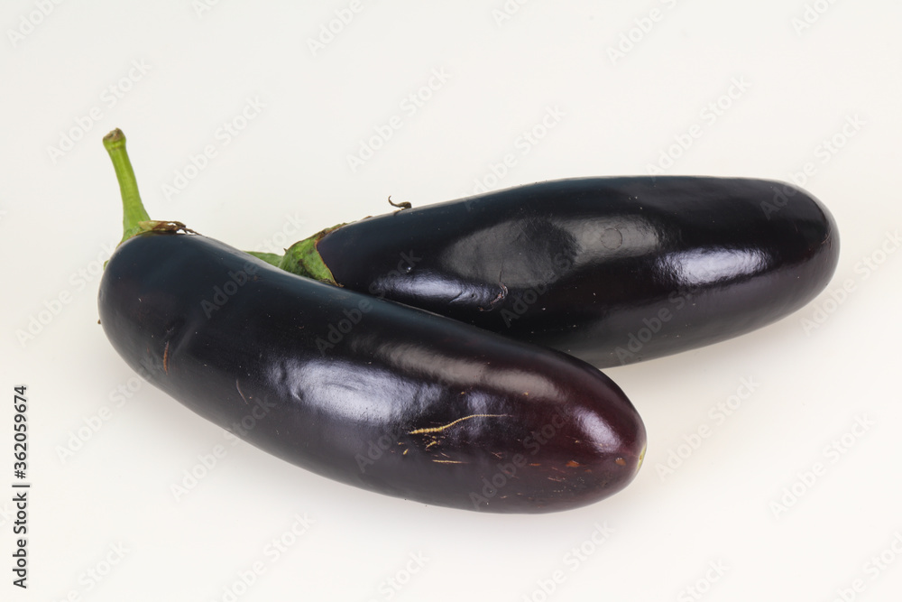 Ripe Eggplant isolated on white Ripe Eggplant isolated on white