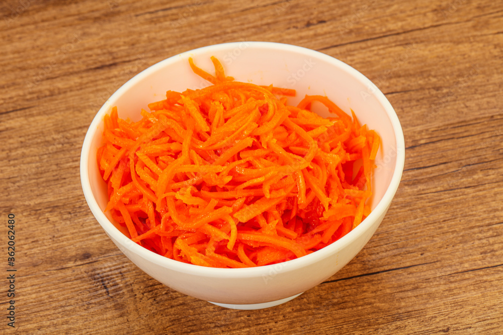 Korean carrot in the bowl Korean carrot in the bowl