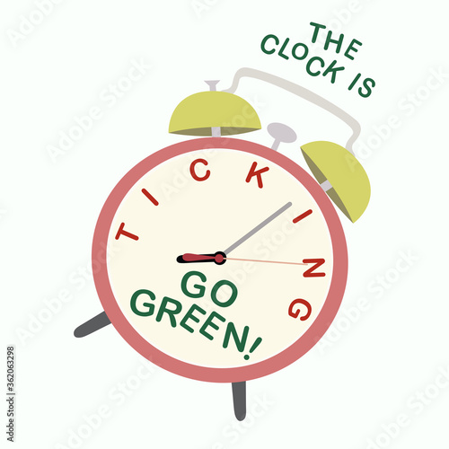 it's time for ecology vector