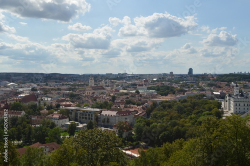 Panoramic view of Vilnius.