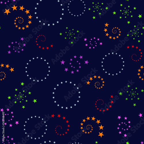 Abstract seamless pattern, colorful circles. Modern concepts for your design. © elena