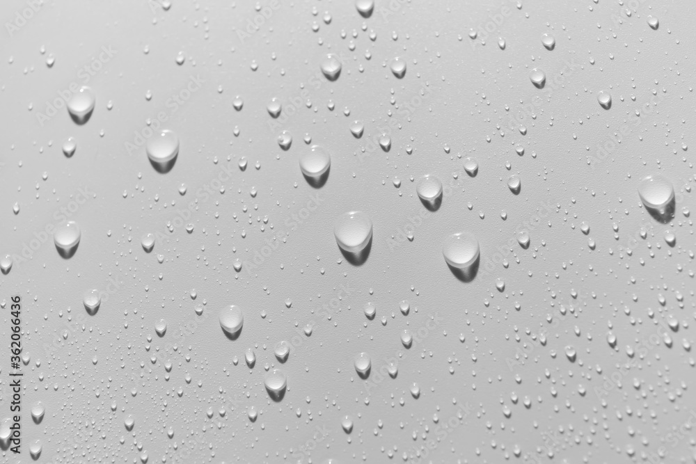 Close up of water drops on white background. Close up of water drops on white background.