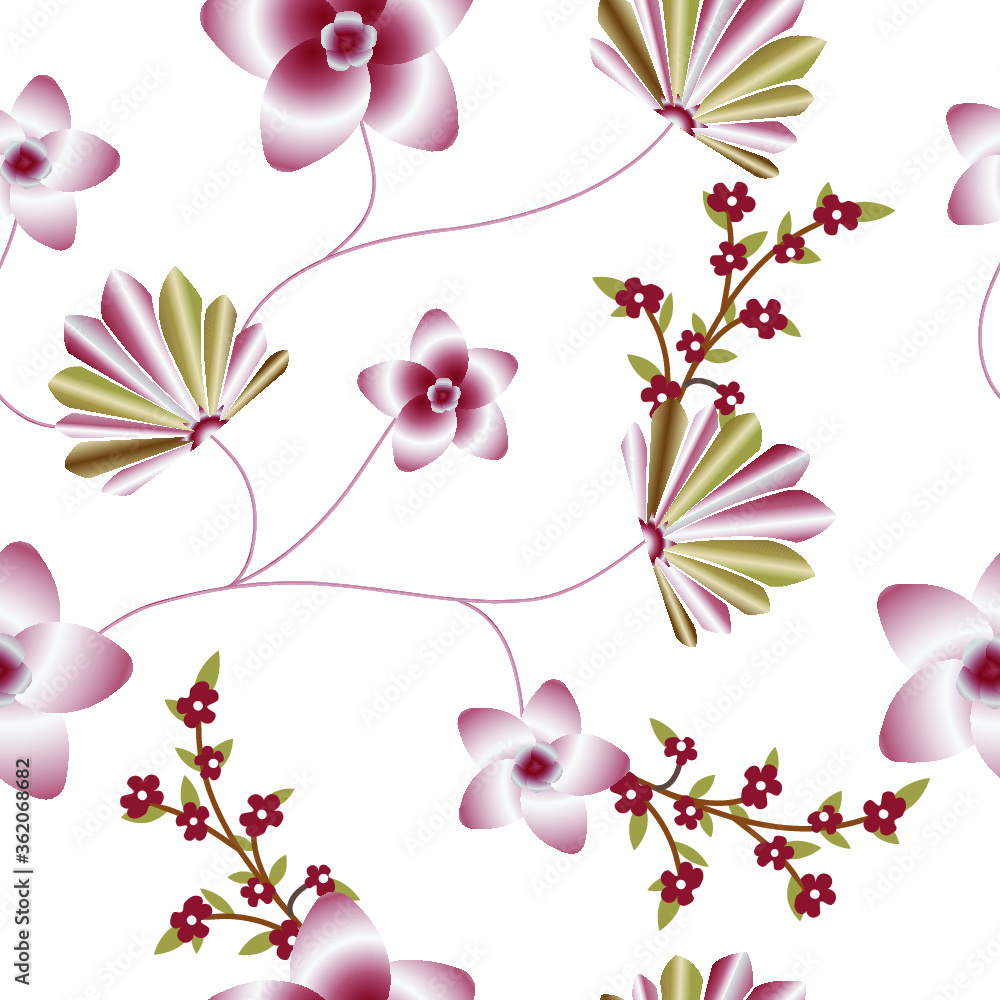 Fototapeta premium floral background with flowers