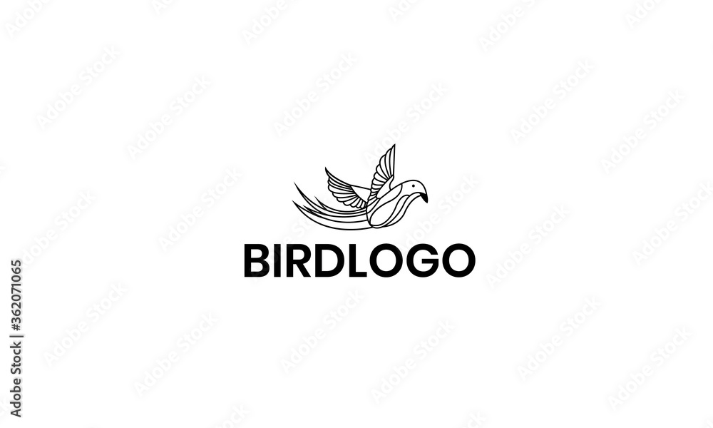 Bird Logo design, Illustration Vector Bird with gradient style can for logo traveling, or animal logo EPS 10 Bird Logo design, Illustration Vector Bird with gradient style can for logo traveling, or animal logo EPS 10