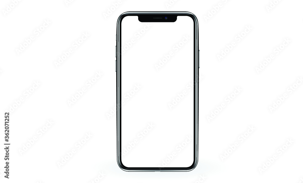 smartphone iphon frameless with a blank screen lying on a flat surface. High Resolution Vector for Infographic Global Business web site design or phone app smartphone iphon frameless with a blank screen lying on a flat surface. High Resolution Vector for Infographic Global Business web site design or phone app