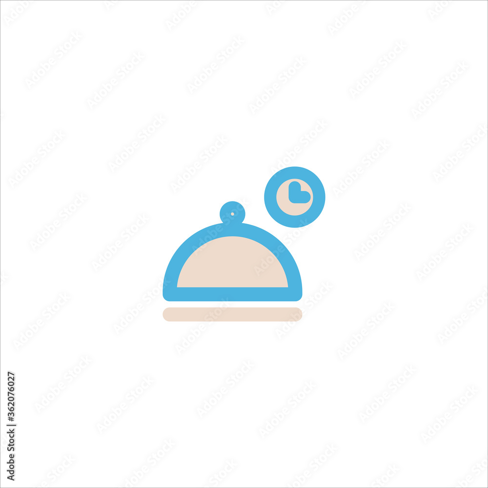 serving tray food cover icon flat vector logo design trendy serving tray food cover icon flat vector logo design trendy