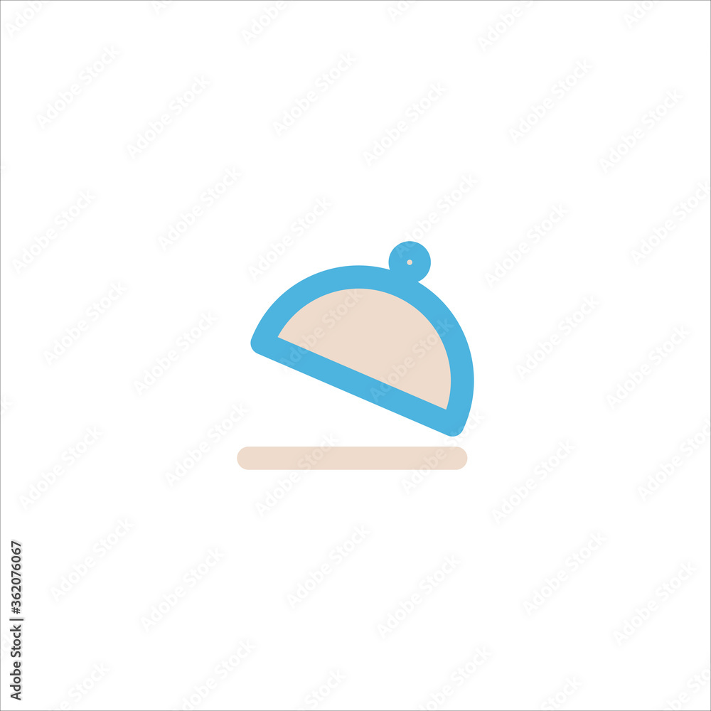 serving tray food cover icon flat vector logo design trendy serving tray food cover icon flat vector logo design trendy