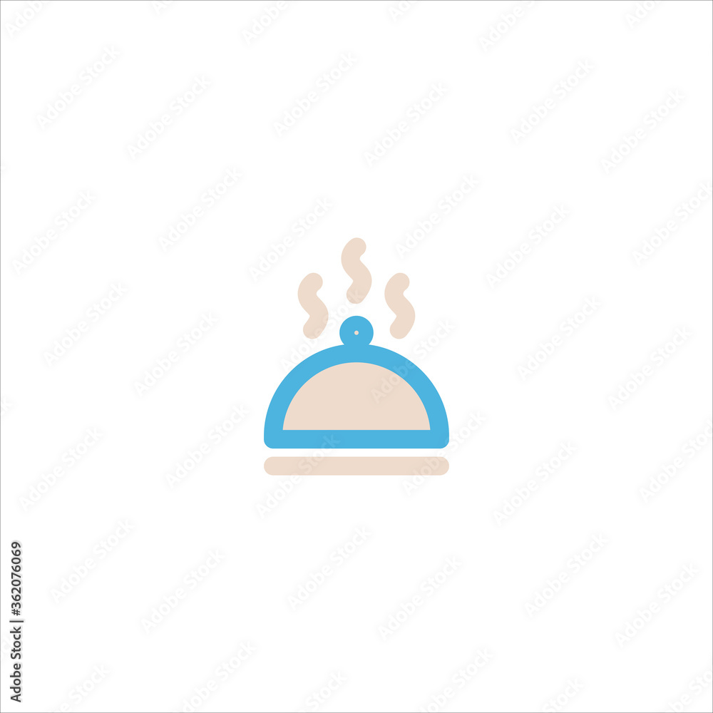 serving tray food cover icon flat vector logo design trendy serving tray food cover icon flat vector logo design trendy