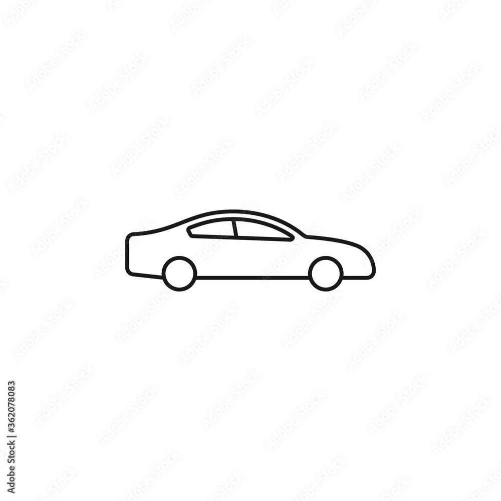 Car icon flat vector illustration Car icon flat vector illustration