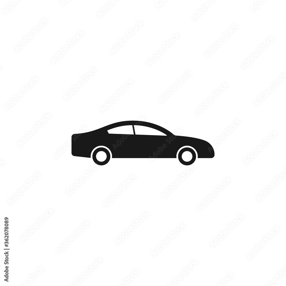 Car icon flat vector illustration