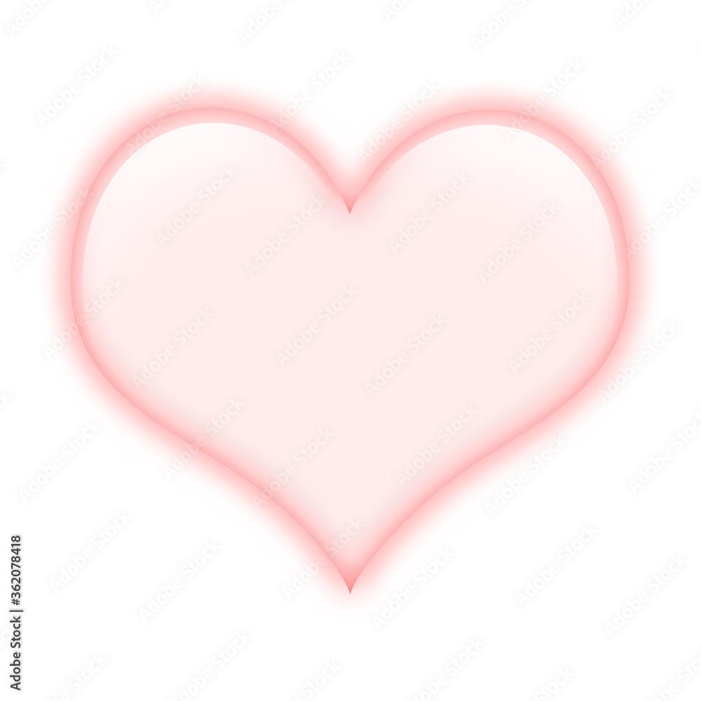pink heart transparent