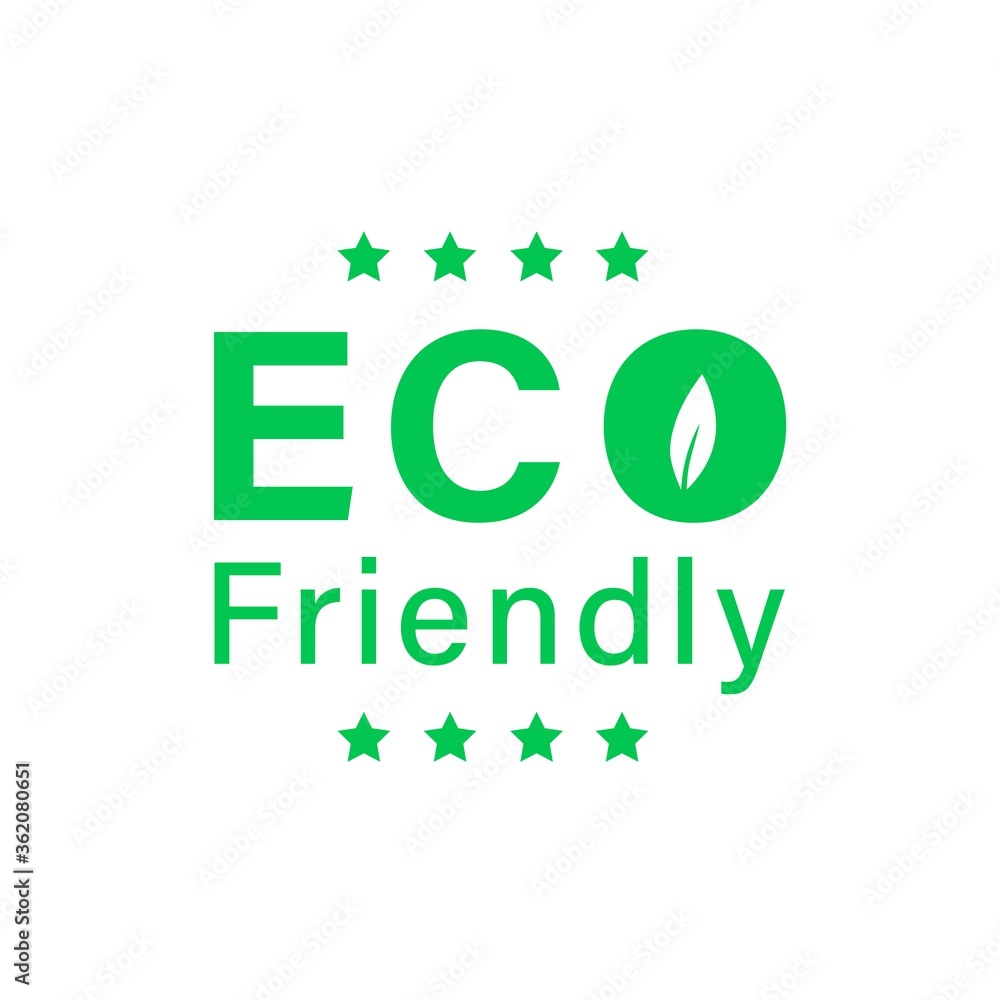 Eco friendly icon vector flat design
Eco friendly icon vector flat design