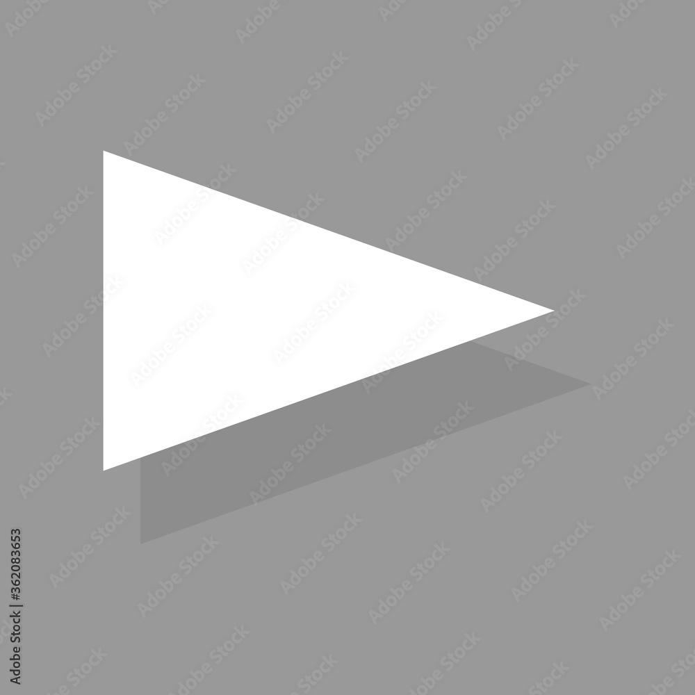Arrow icon isolated on gray background. Trendy arrow icon in flat style for web site. Creative white arrow left direction. Template for app and ui. Vector illustration Arrow icon isolated on gray background. Trendy arrow icon in flat style for web site. Creative white arrow left direction. Template for app and ui. Vector illustration