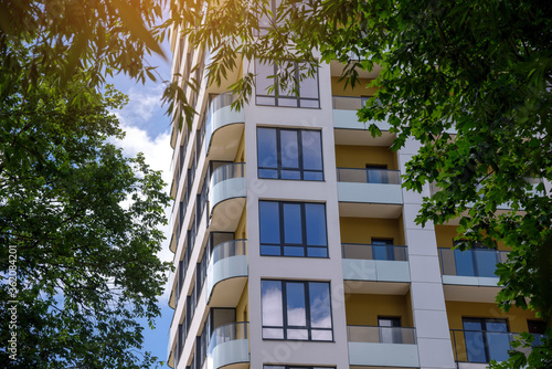 modern new apartment building