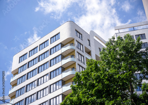 modern new apartment building