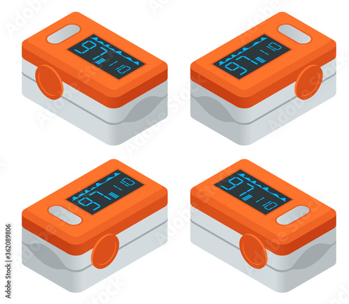 Isometric Portable Pulse Oximetry, Pulse Oximeter Fingertip. Pulse oximetry is a noninvasive method for monitoring a person's oxygen saturation.