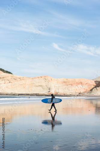 Surfer on the beach 