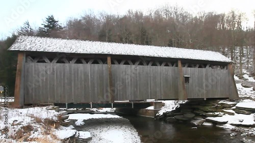 Millbrook Covered Bridge in New York state, United States photo