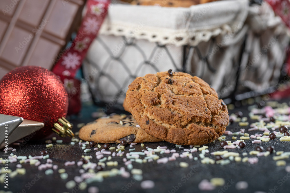Oatmeal cookies on the ground Oatmeal cookies on the ground