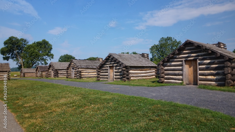 Line of Cabins