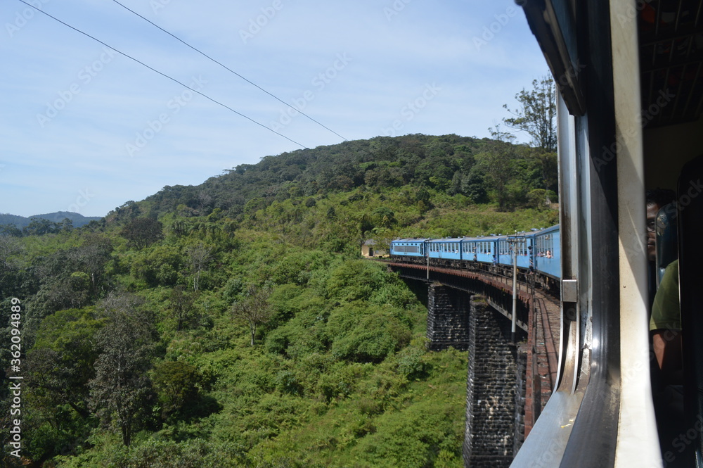 railway bridge in the mountains railway bridge in the mountains