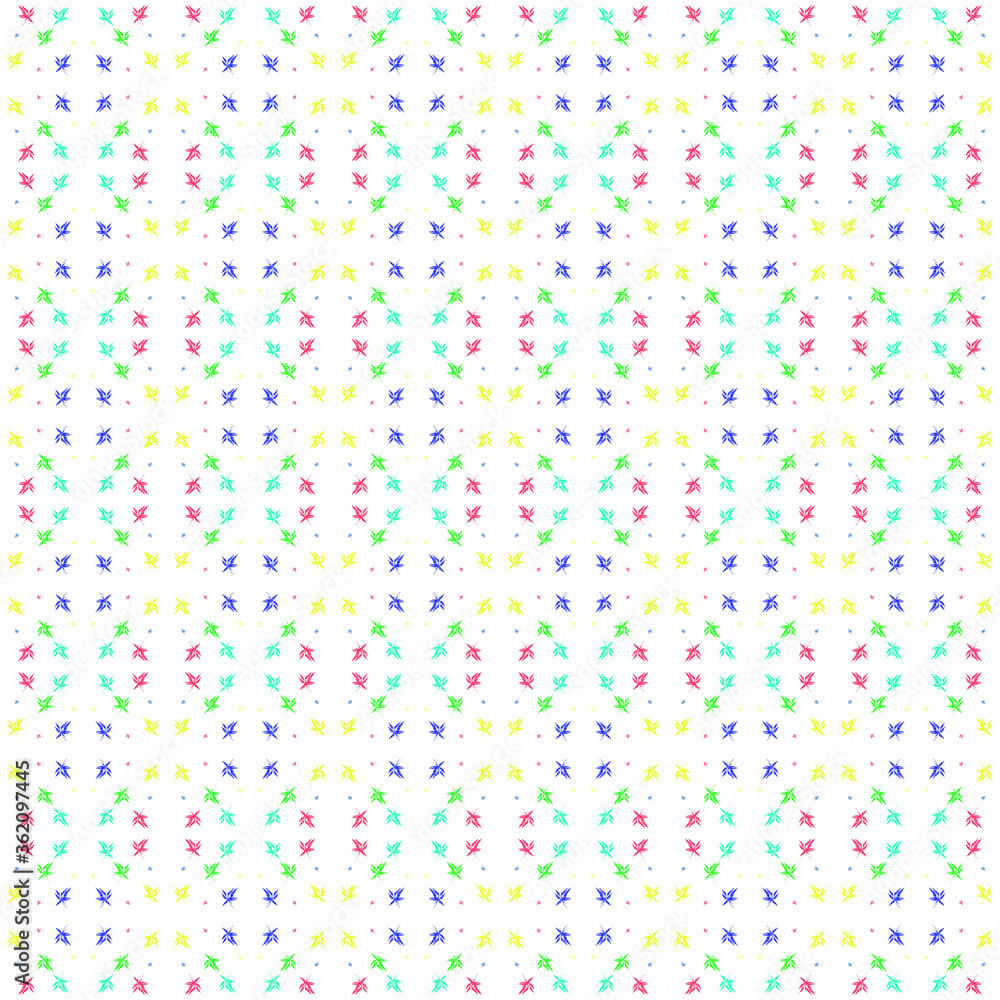 Leaves in Multicolor Vertical Seamless Pattern Leaves in Multicolor Vertical Seamless Pattern