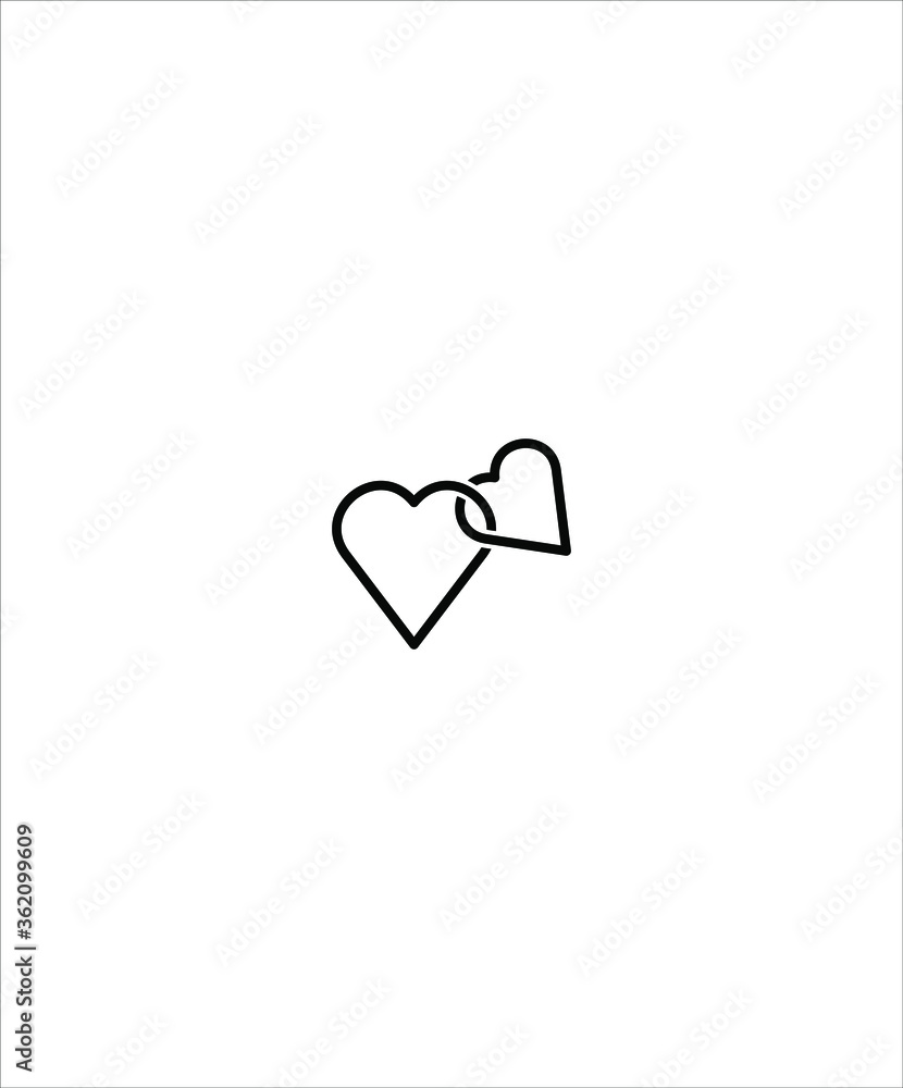 love icon,vector best line icon. love icon,vector best line icon.