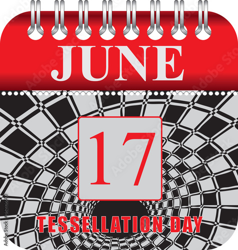 Calendar for june day Tessellation Day