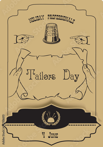 For congratulations Tailors Day