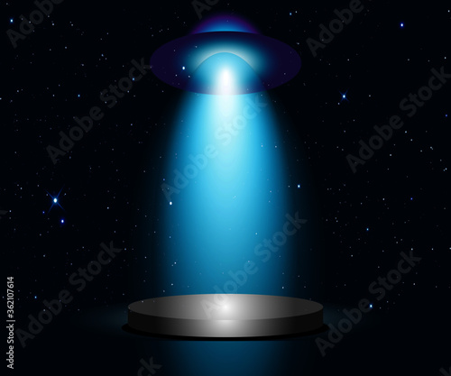 highlight spotlight outstanding show stage ufo galaxy star advertising blue     