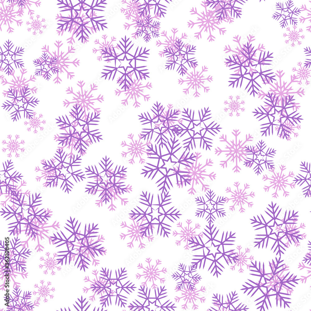 Colorful cute christmas elements seamless pattern background