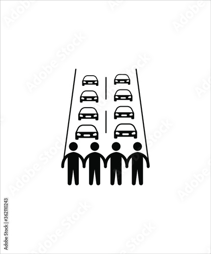 road block icon,vector best flat icon.