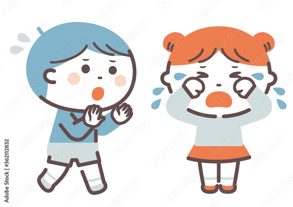 Evacuation drills / What you should not do / Crying / Four colors Evacuation drills / What you should not do / Crying / Four colors