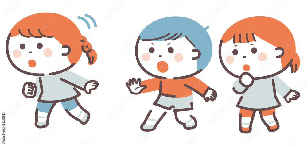 Evacuation drills / What you should not do / Get close to something / Four colors Evacuation drills / What you should not do / Get close to something / Four colors