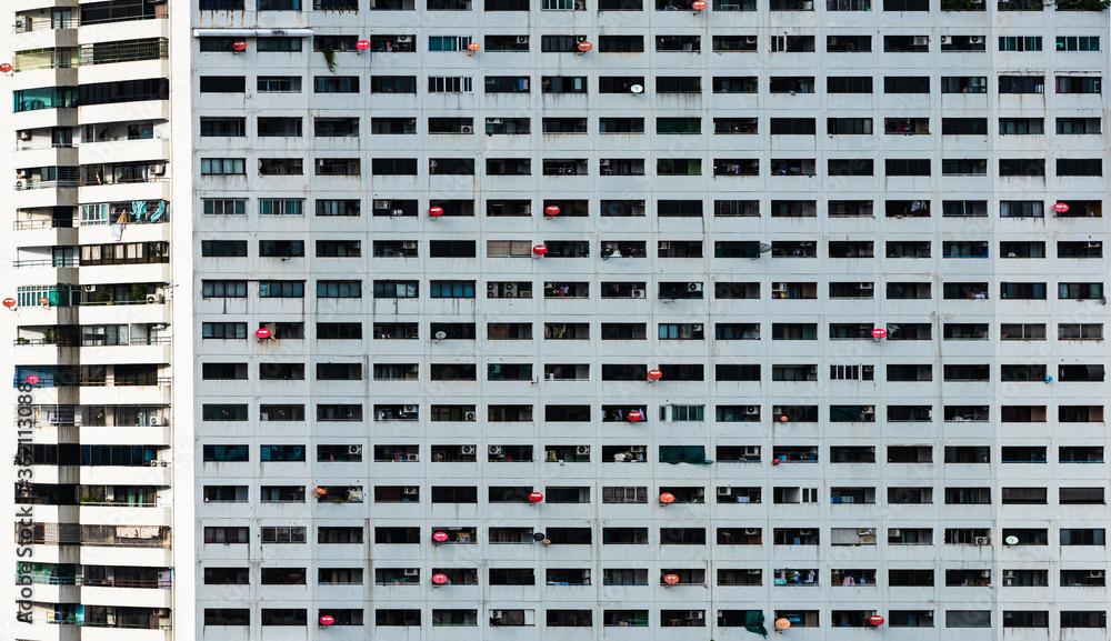 Apartment building with block formed. Apartment building with block formed.