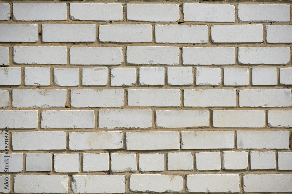 Abstract white brick wall textured background Abstract white brick wall textured background