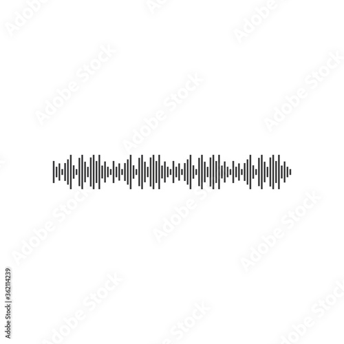 sound wave ilustration logo vector