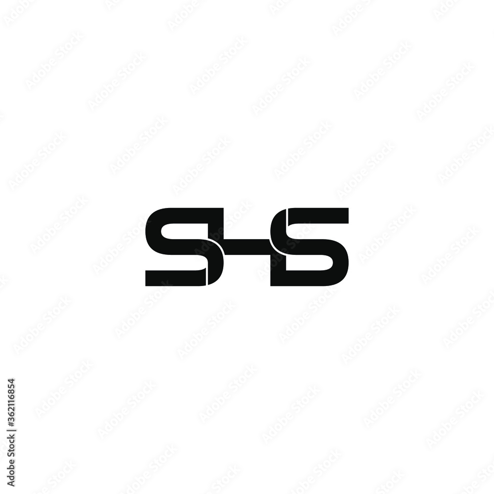 shs letter original monogram logo design shs letter original monogram logo design