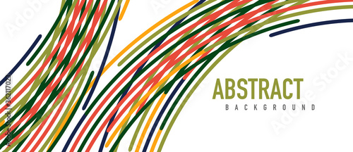 Аbstract moving colorful lines vector backgrounds for cover, placard, poster, banner or flyer
