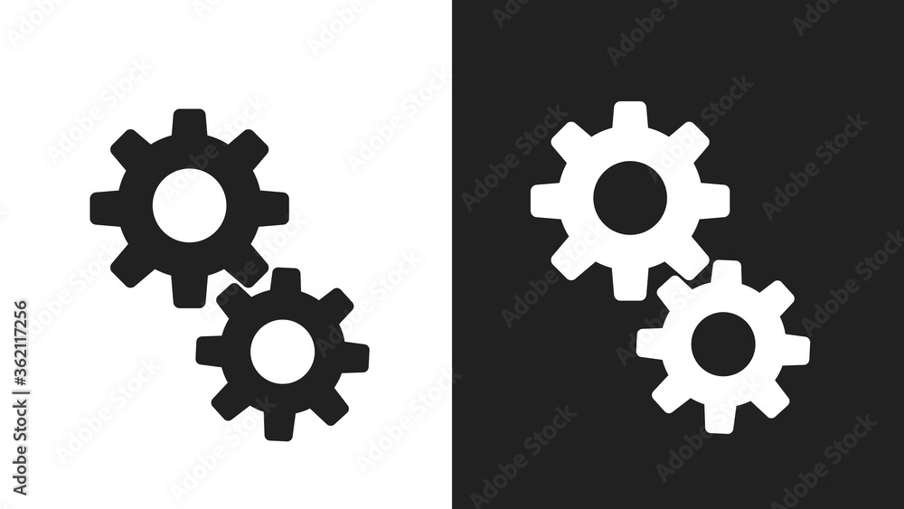 Setting icon Sign Isolated on white background Setting icon Sign Isolated on white background