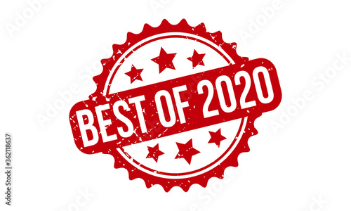 Best of 2020 Rubber Grunge Stamp Seal Vector Illustration