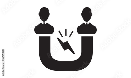 Customer attracting icon. vector graphics 